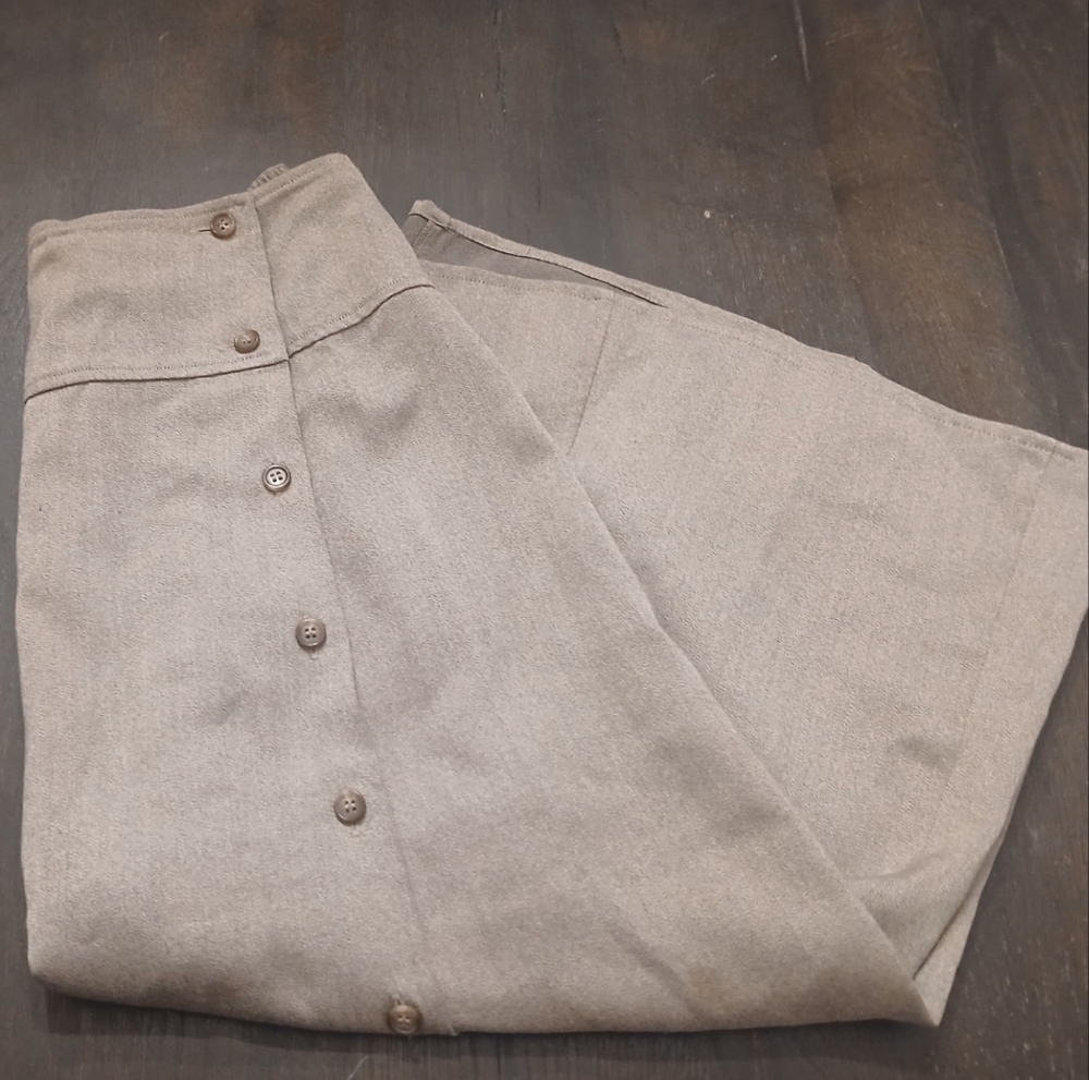 Vintage Tan Long Pleated Women's Skirt Liz Clairborne Plus Size:16 - Picture 8 of 10
